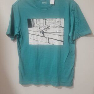 OLD NAVY NEW BRAND NEW WITH TAGS TURQOISE T-SHIRT BOYS SIZE XL (14-16)